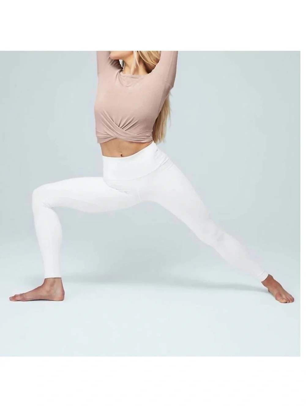 Alo Cover Long Sleeve Top in Dusty Pink